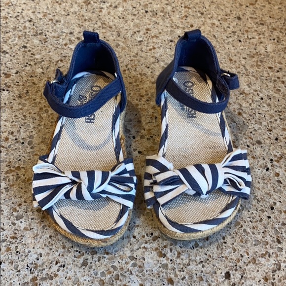 OshKosh B’Gosh Baby Wedge Nautical Sandals - Picture 2 of 5
